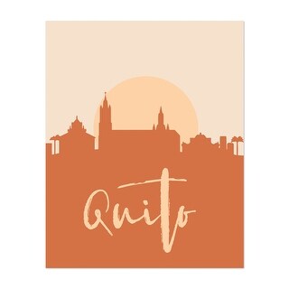 Quito Pichincha Ecuador Maps City Cityscape Love Art Print Poster - Bed 