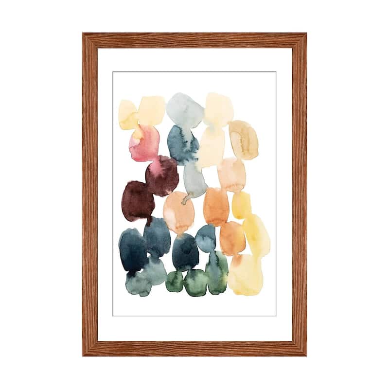 iCanvas "Desert Stones I" by Grace Popp - Walnut - 32x24x1