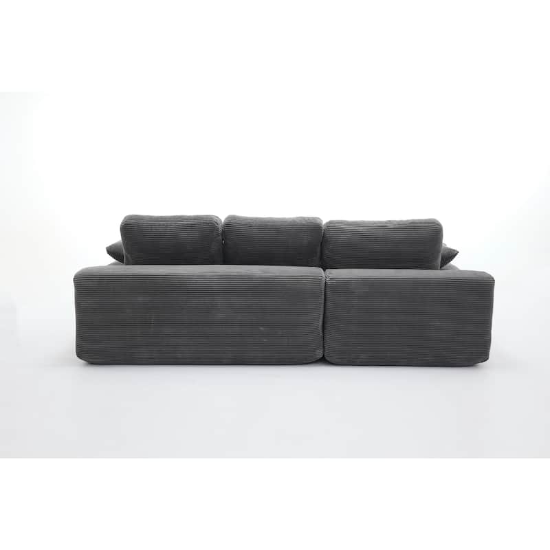 98.4" L-Shaped 4-Seat Modular Sofa