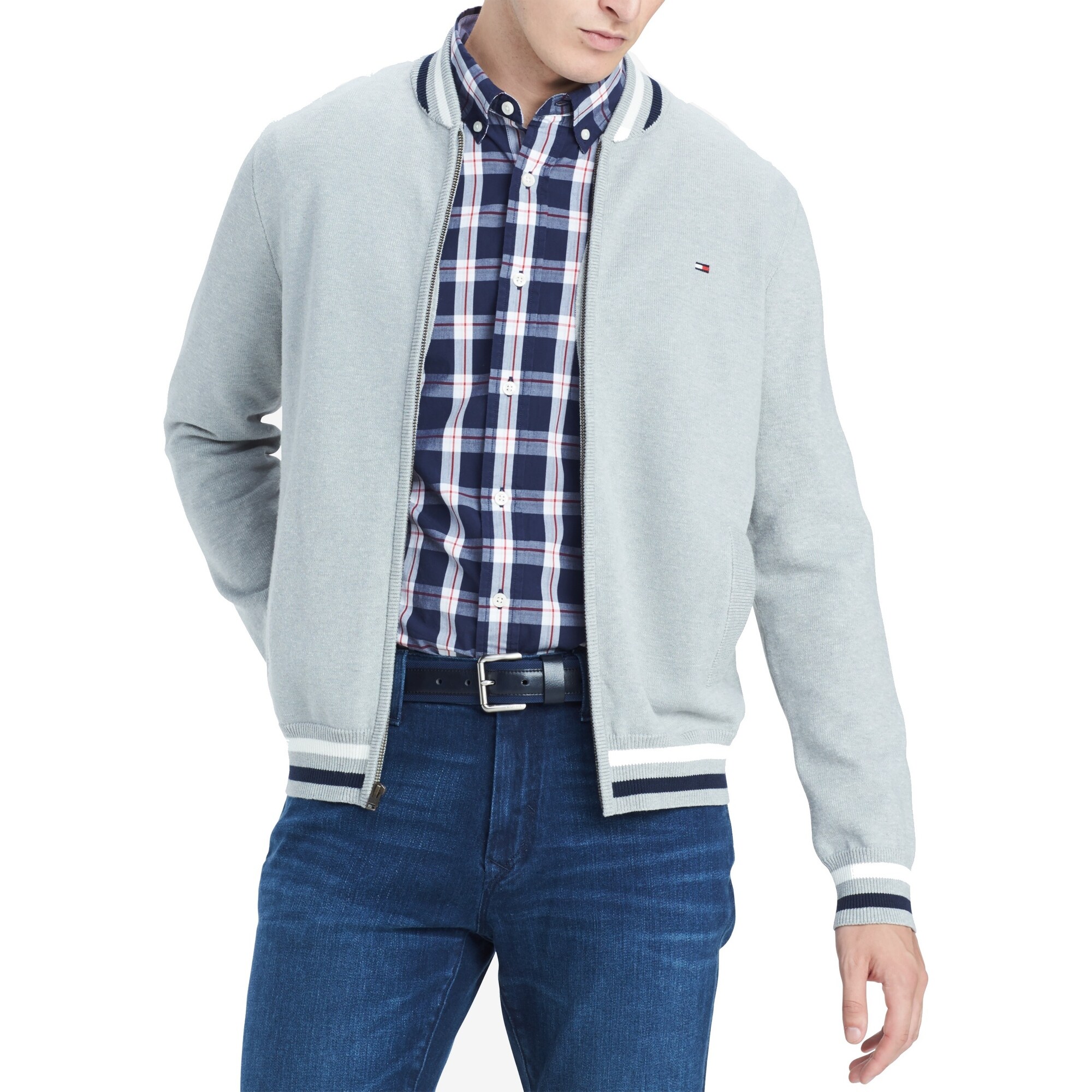 tommy hilfiger sweater jacket