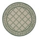 preview thumbnail 102 of 105, SAFAVIEH Handmade Chelsea Kimber Trellis French Country Wool Rug 5'6" Round - Ivory/Light Green - Round