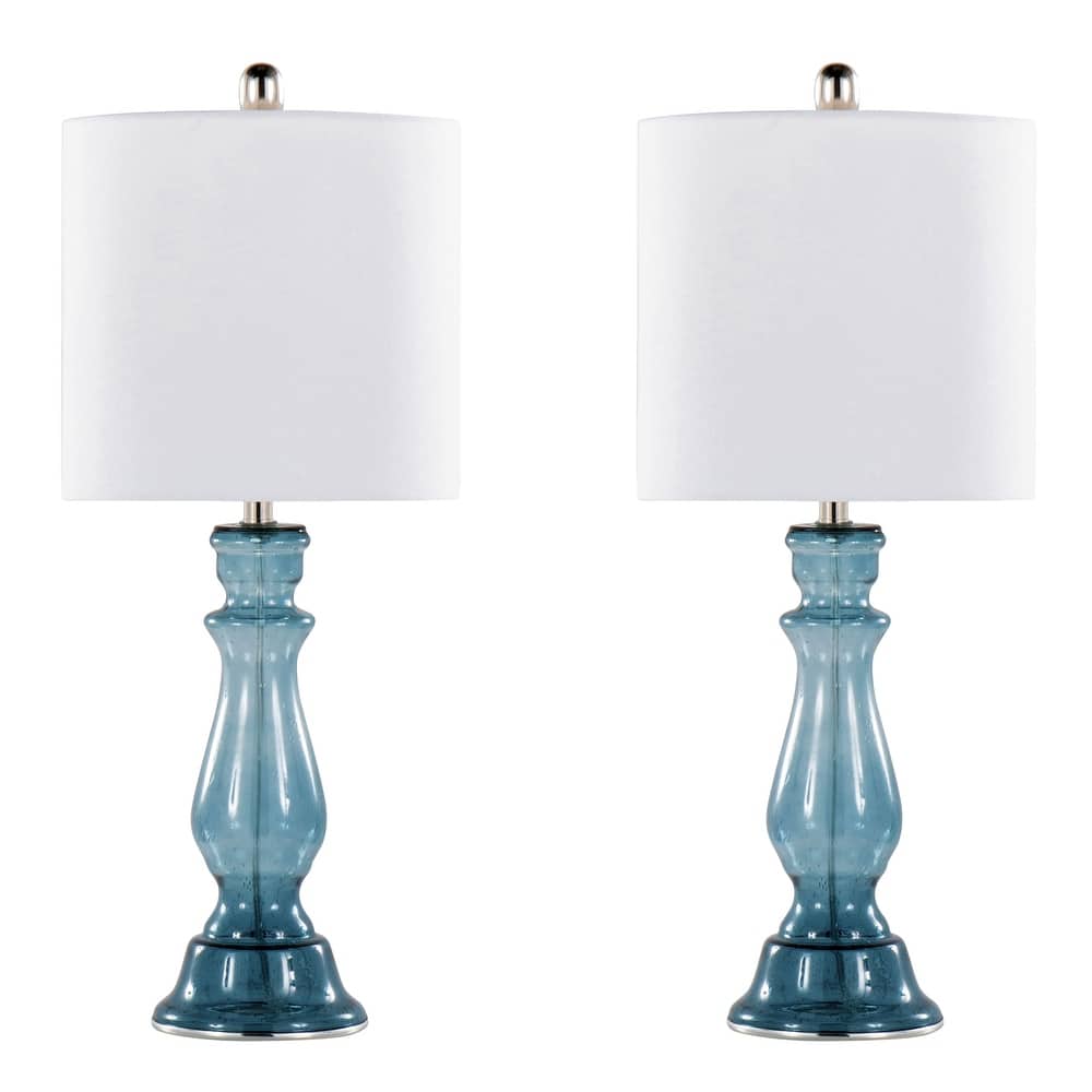 Bella 24" Glass Table Lamp (Set of 2)