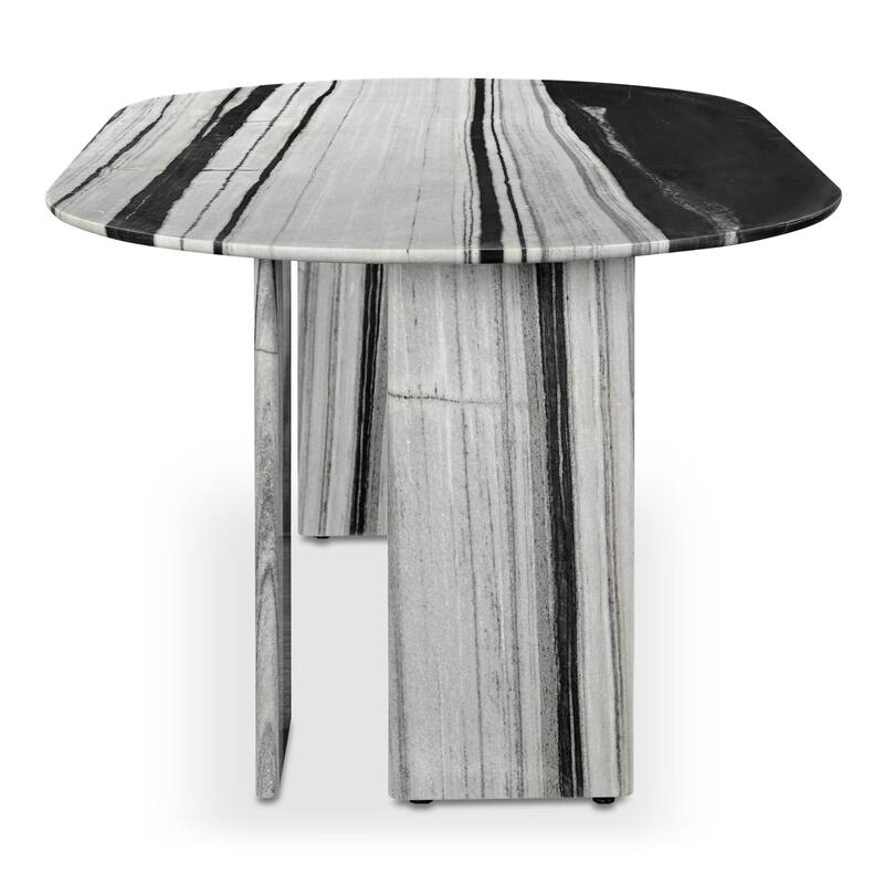 NADAAL STUDIOS Amaryllis, Oval Marble Dining Table - 72"W x40"D x30"H