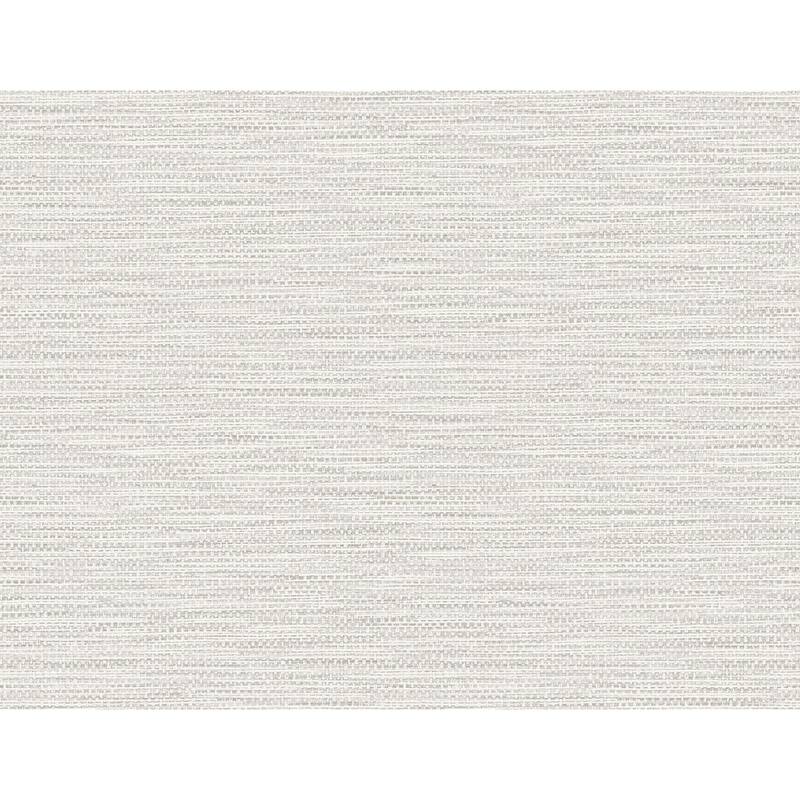 Seabrook Designs Lillian August Faux Linen Weave Unpasted Wallpaper - 27 in. W x 27 ft. L - Cove Gray