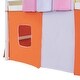 preview thumbnail 6 of 10, Loft Bed Wood Bed Frame with Tent, Twin - Orange