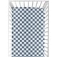 preview thumbnail 1 of 4, Sweet Jojo Designs Blue Gingham Checkered Plaid Boy Girl Unisex/Gender Neutral Fitted Crib Sheet Vintage Classic Geometric Retro