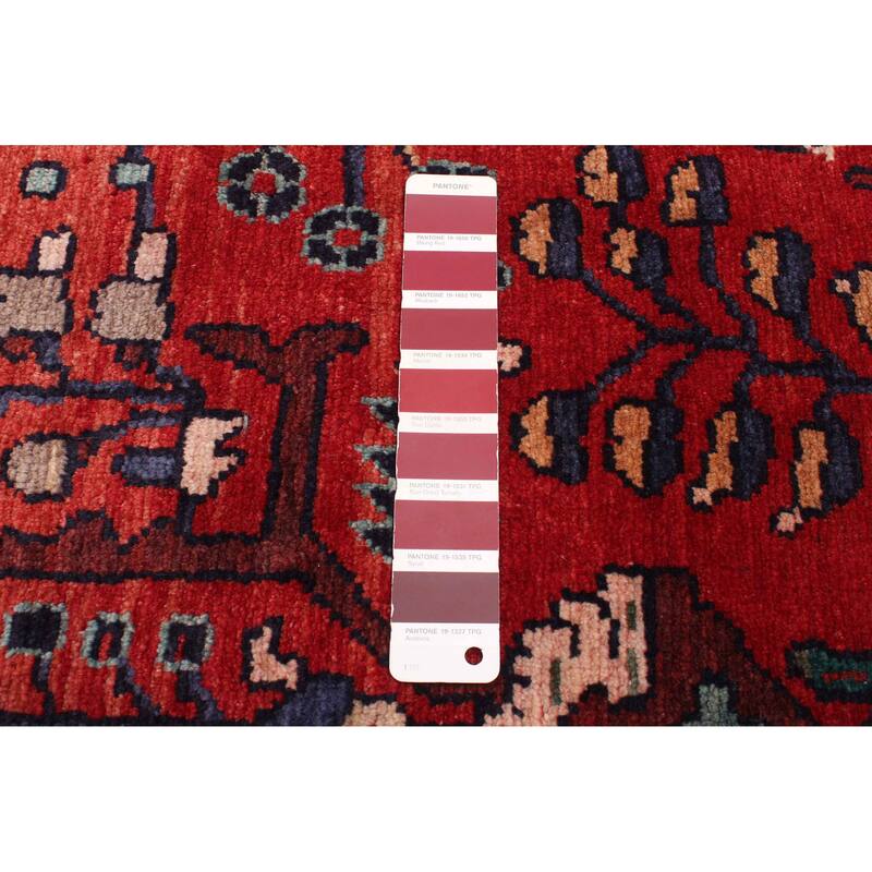 ECARPETGALLERY Hand-knotted Andelz Red Wool Rug - 3'7 x 10'7