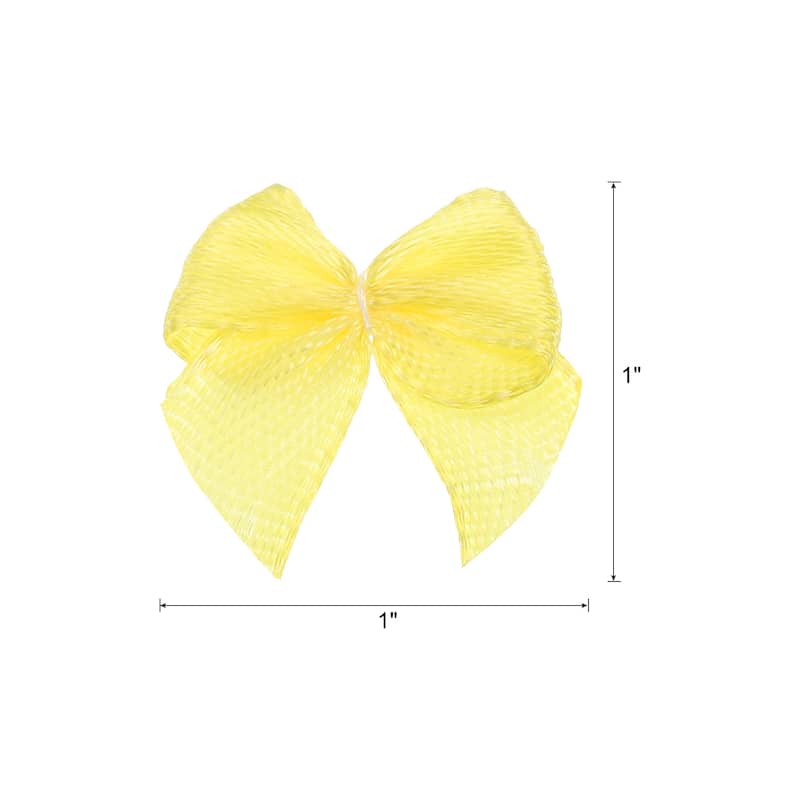 Mini Ribbon Bow 1" Mini Fabric Satin Ribbon Flower Bows