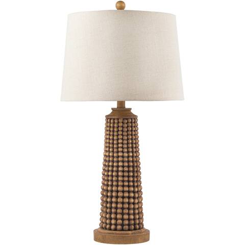 Lancelot Rustic Contemporary Textured Table Lamp - 29"H x 15"W x 15"D