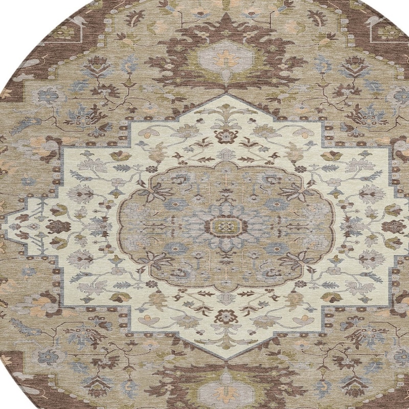 HomeRoots Oriental Traditional Rectangle Outdoor Rug