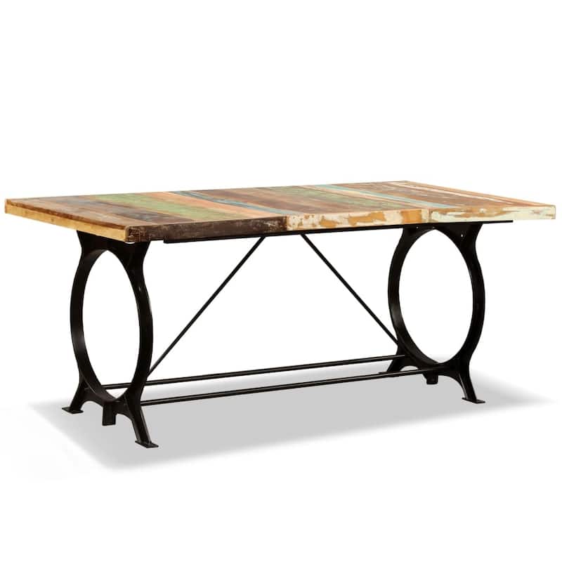 vidaXL Dining Table Kitchen Table Home Dining Room Table Solid Reclaimed Wood
