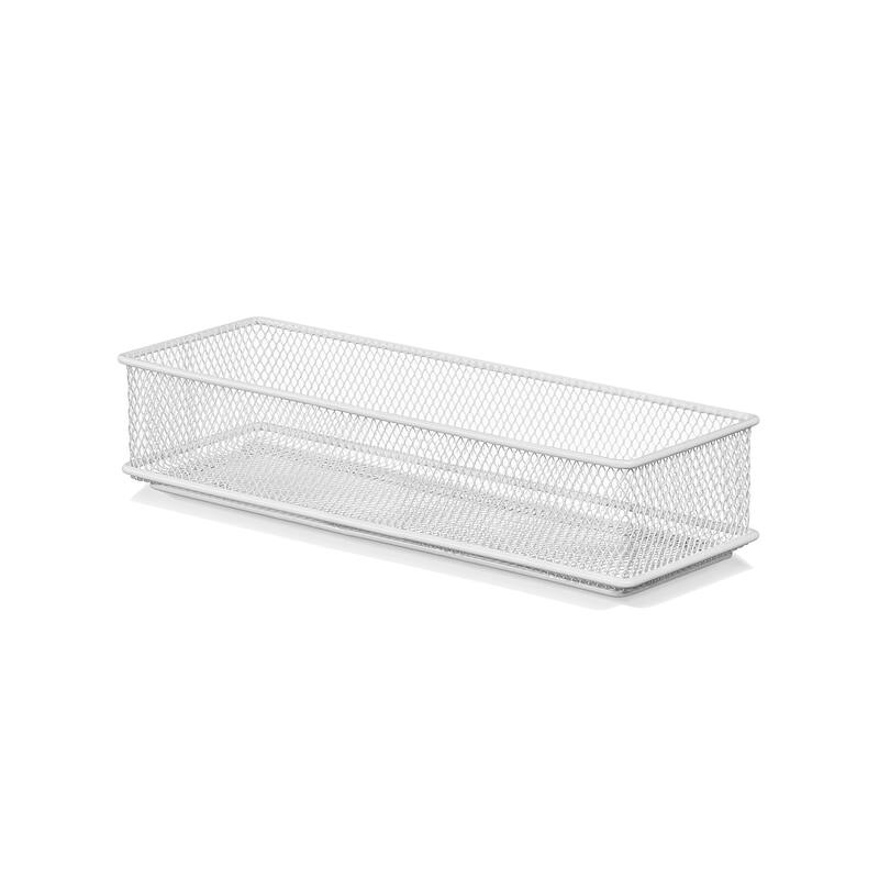 YBM Home White Mesh Desk Drawer Organizer Tray, Storage Holder, Multipurpose Storage Holder, Pack of 1