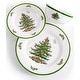 preview thumbnail 5 of 5, Spode Set of 4 Christmas Tree Melamine Dinner Plates - 11" D