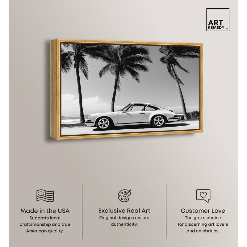 Analog Vintage Car Canvas by Art Remedy