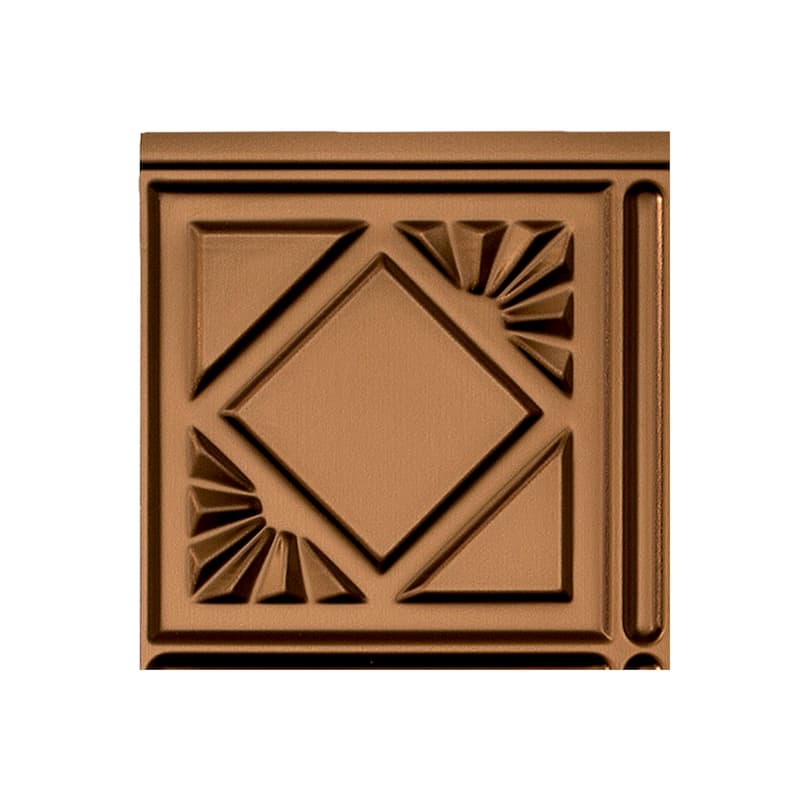FASÄDE Traditional Style 4 Decorative Vinyl Backsplash Panel - 6X6 Inch Sample - Oil Rubbed Bronze