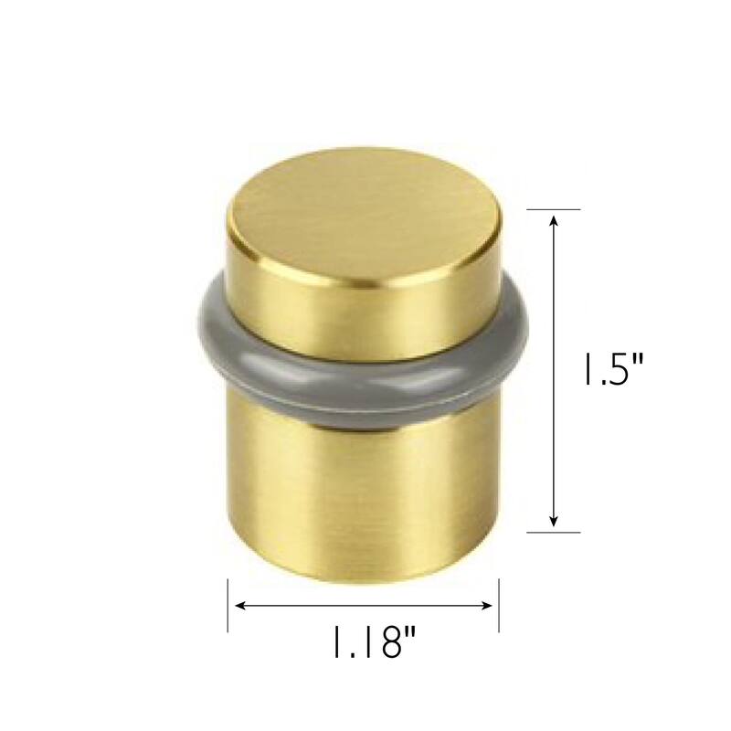 Design House 188185 1-1/2" Floor Mounted Peg Door Stop - Pack of 2