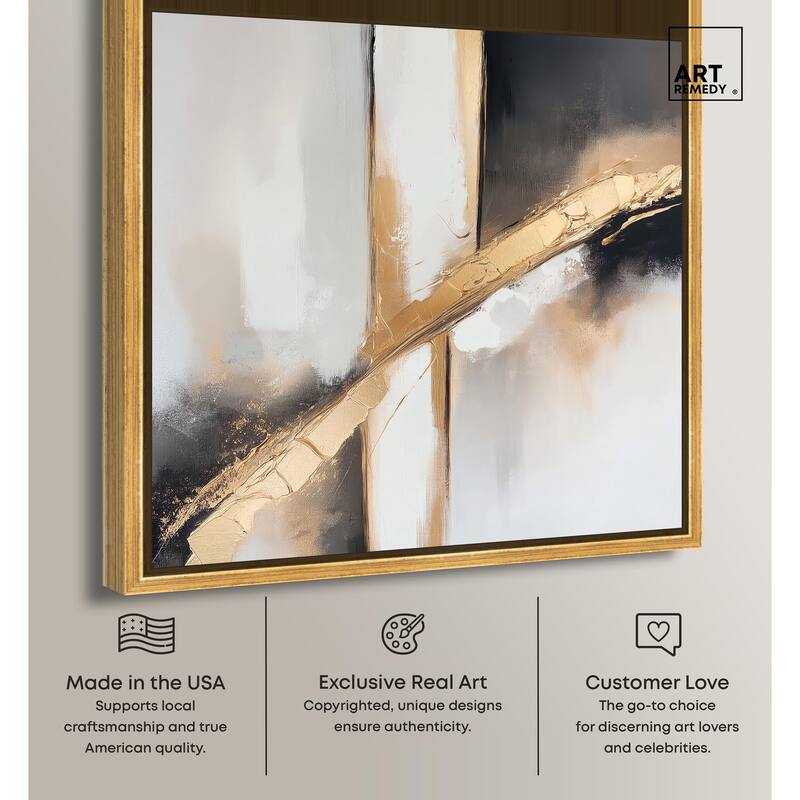 Gilded Rupture II Canvas by Art Remedy