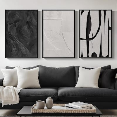 Minimalist Black White Abstract Pictures