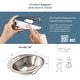 preview thumbnail 8 of 7, Seville Nickel 20" Oval Drop-In Bath Sink with Parisa Faucet Kit