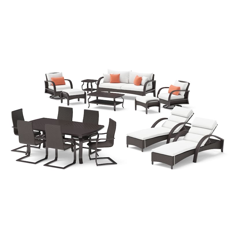 Barcelo 16 Piece Sunbrella Outdoor Patio Estate Collection