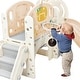 preview thumbnail 29 of 30, Kids Slide Playset Structure, Freestanding Castle Climbing Playhouse