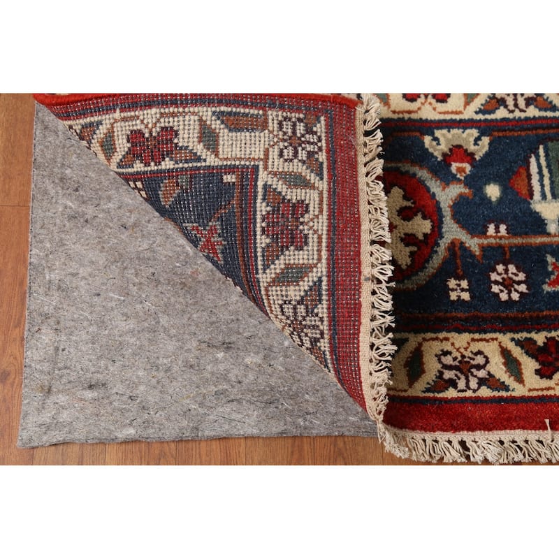 Geometric Red Heriz Serapi Oriental Area Rug Handmade Wool Carpet - 8'10"x 12'0"