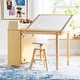 preview thumbnail 2 of 16, Design Studio 3 in 1 Art Table, Drafting Table, Easel and Stool Natural