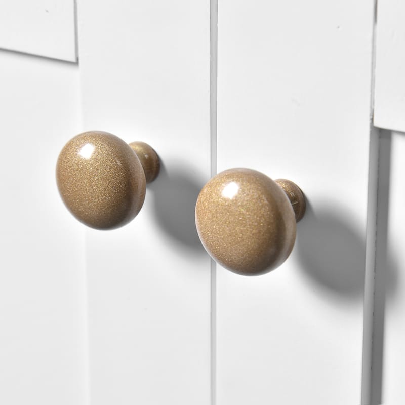 24'' Freestanding Bathroom Vanity in White with White Integrated Ceramic Sink - 30'' x 18.3'' x 33.8''