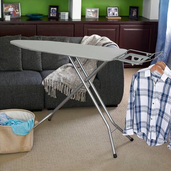 Wide Steel Top Ironing Board with Fixed Iron Rest - Bed Bath & Beyond ...