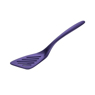 Hutzler 7.25 Inch Mini Melamine Angled Slotted Turner Spatula