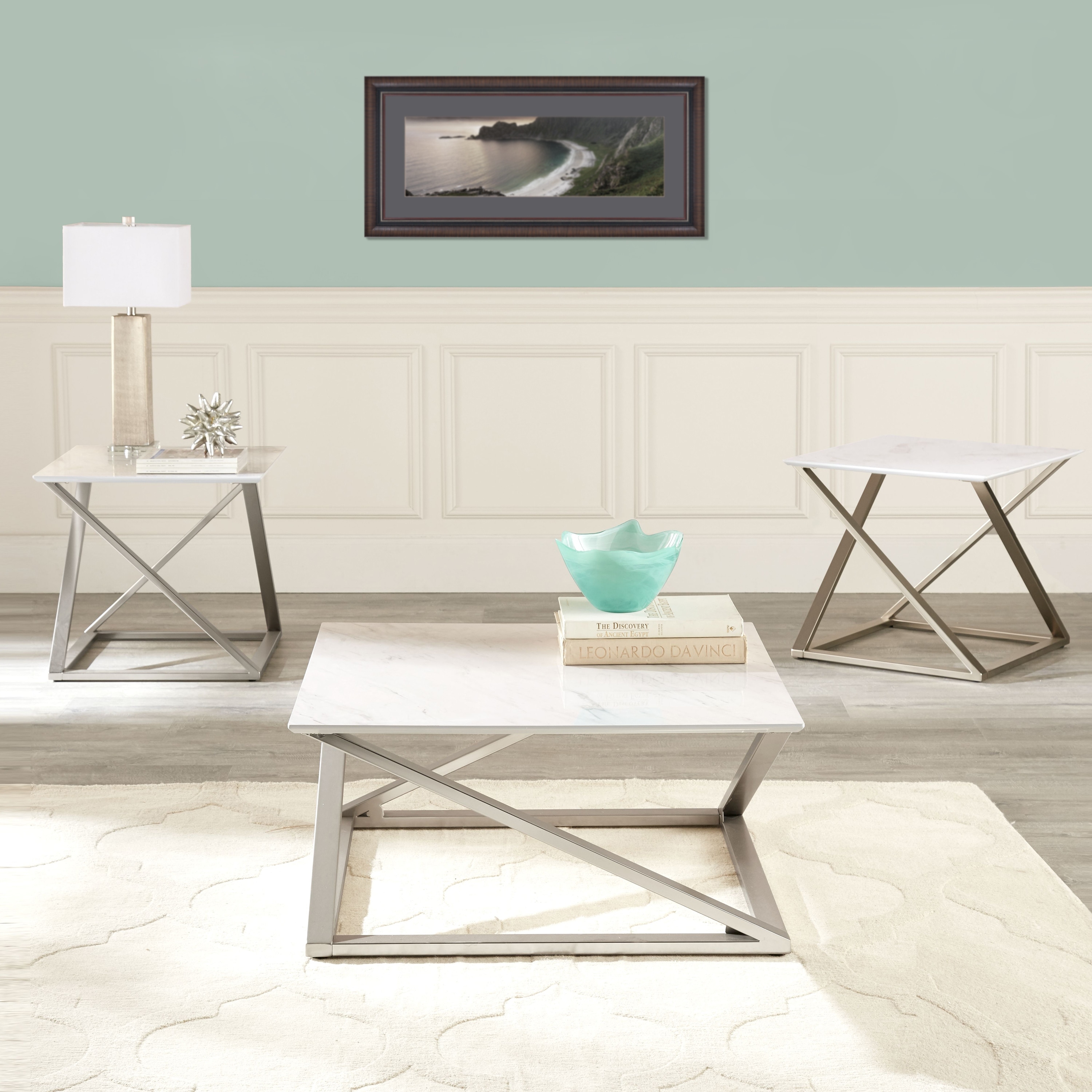 Silver orchid coffee clearance table