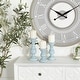 preview thumbnail 1 of 33, Mango Wood Turned Style Pillar Candle Holder (Set of 3) - White, Brown, Gold, Black, Light Blue, Cream, Silver Light Blue - 6", 8", 10"H