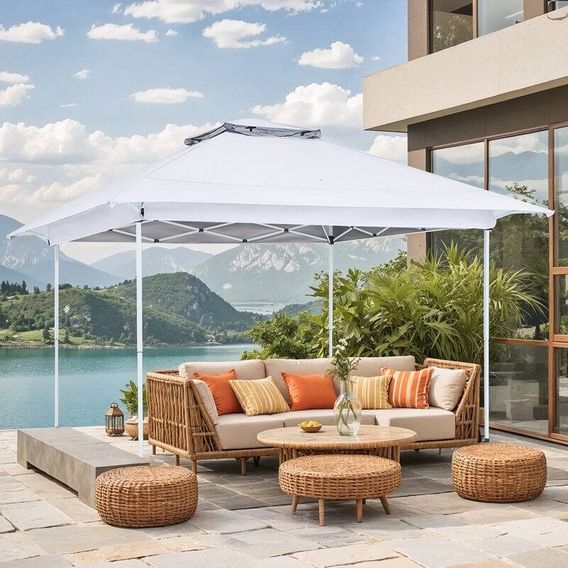 AVAWING 10x10 Pop Up Canopy Tent - Instant Shelter with UV Protection for Outdoor Events, Beach - Heavy Duty Steel Frame