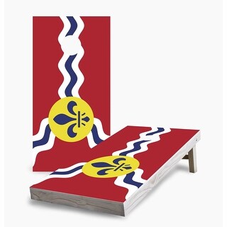 St Louis City Flag Cornhole Game (Choose Wraps or Boards)