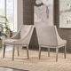 preview thumbnail 9 of 70, Voyager Button Tufted Slope Arm Linen Dining Chair (Set of 2) by iNSPIRE Q Artisan