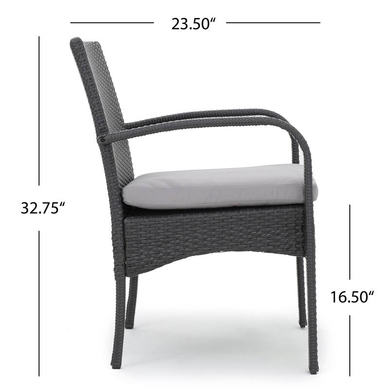 Elmar 9 Piece Outdoor Wood/Wicker Extending Dining Set by Christopher Knight Home