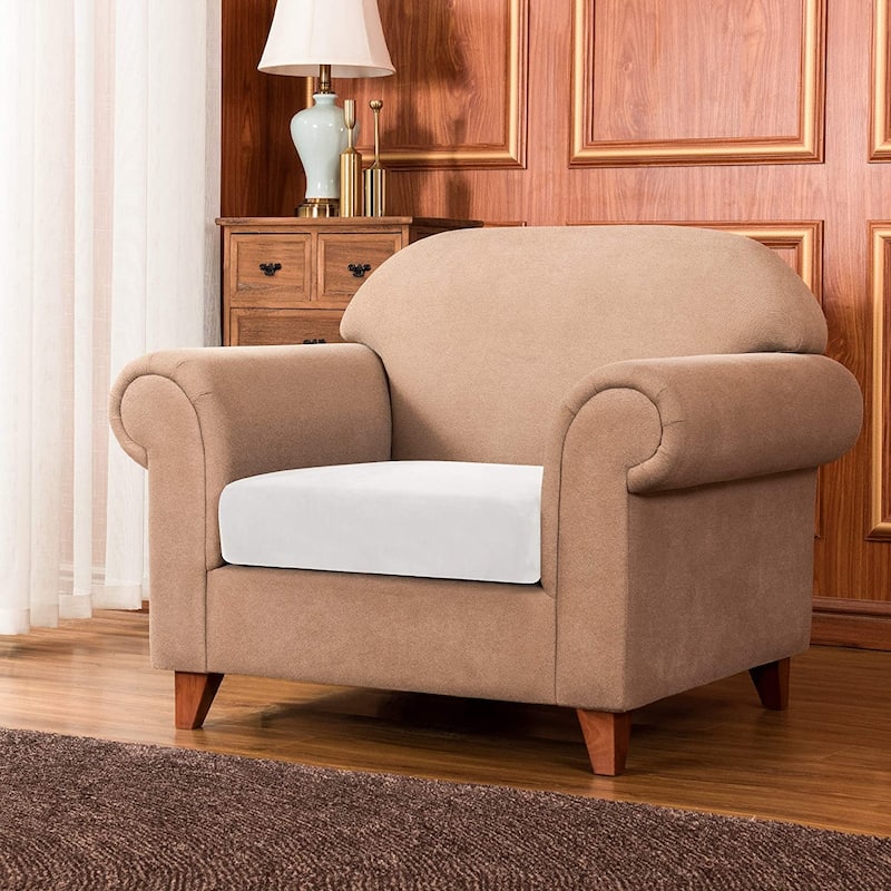 Subrtex Armchair Cushion Covers Velvet Stretch Furniture Protector