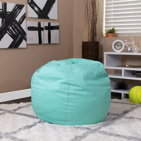 slide 2 of 56, Small Refillable Bean Bag Chair for Kids and Teens Mint Green