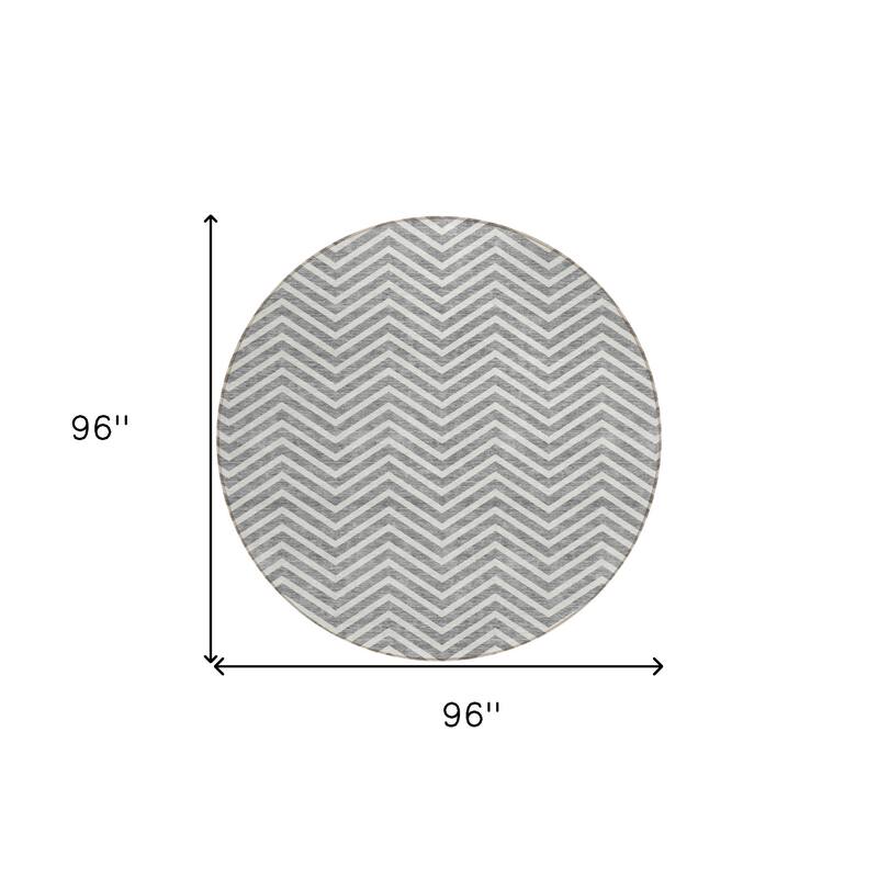 HomeRoots Chevron Transitional Rectangle Outdoor Rug