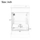 preview thumbnail 10 of 25, 20-Inch Bathroom Vanity with Ceramic Sink, Soft Close Door, Adjustable Shelf, and Door-Mounted Storage Rack