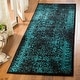 preview thumbnail 222 of 232, SAFAVIEH Adirondack Dakota Rustic Shabby Chic Distressed Rug 2'6" x 10' Runner - Black/Teal - Runner