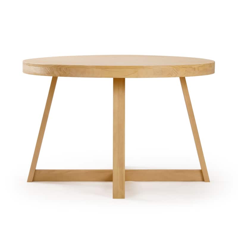 Plank and Beam Classic Solid Wood Round Dining Table - 47"