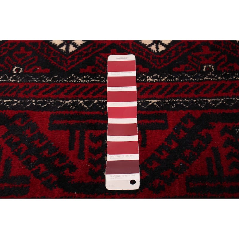 ECARPETGALLERY Hand-knotted Royal Baluch Red Wool Rug - 3'7 x 6'8