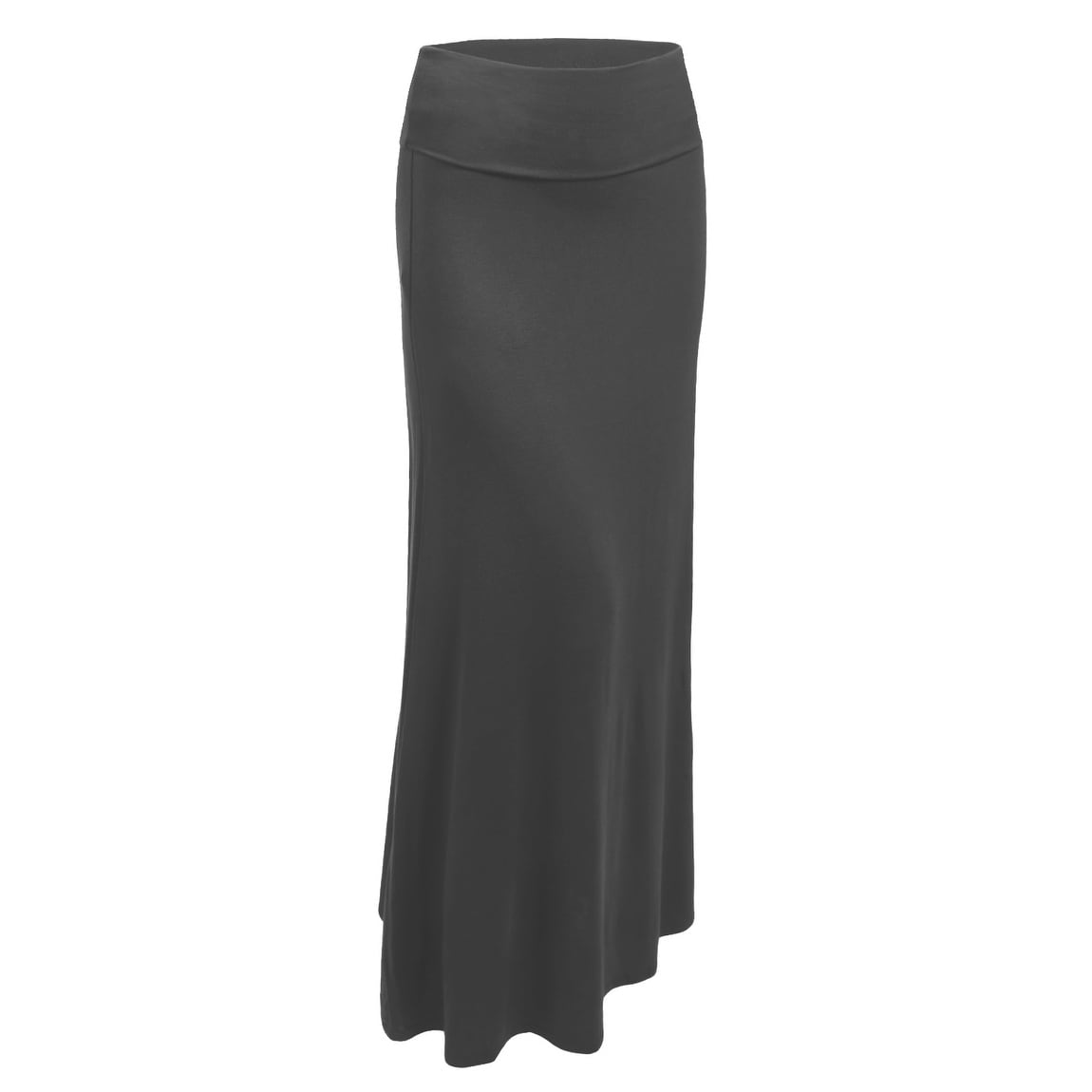 black jersey skirt maxi