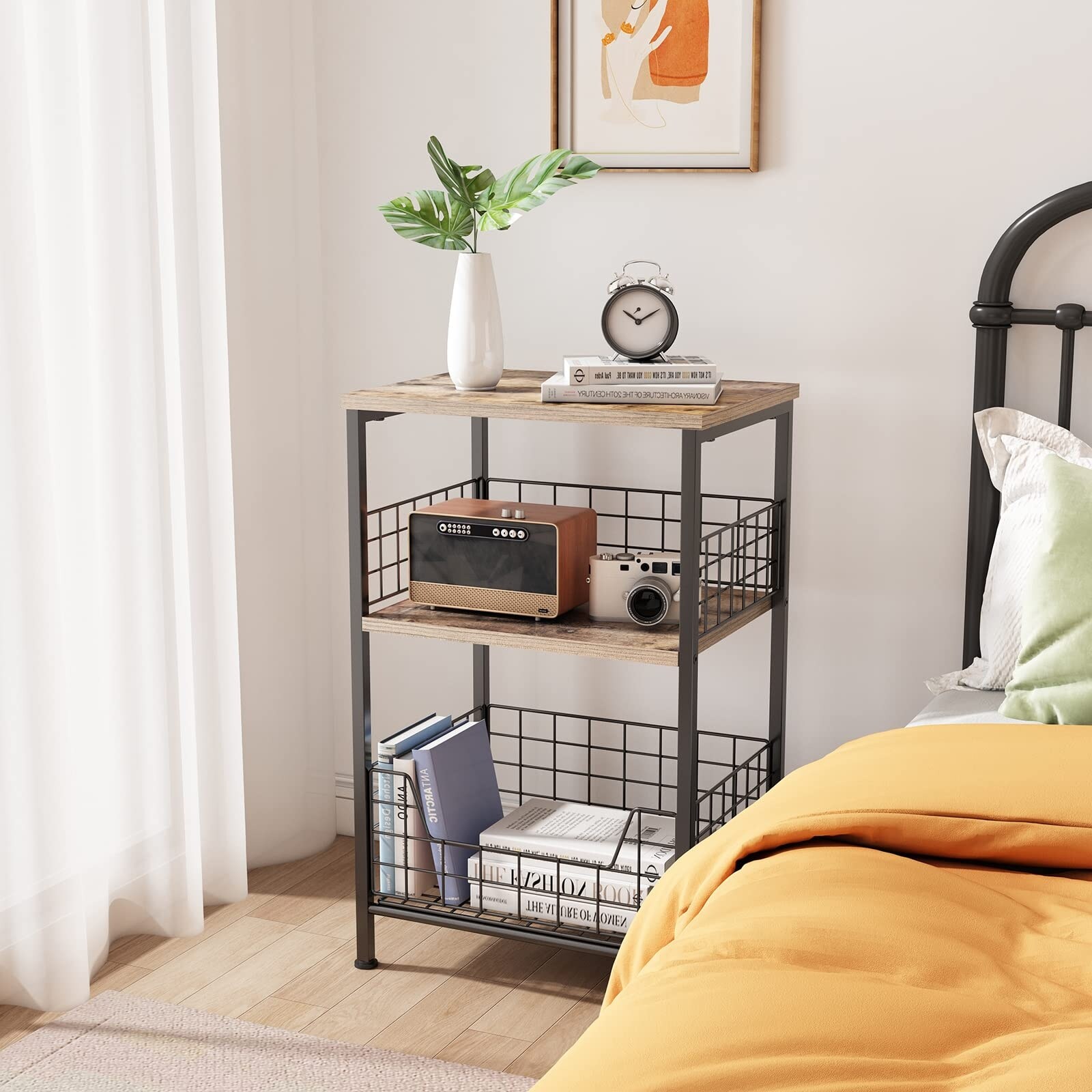 Side Table, Small End Table, Tall Nightstand for Living Room, Bedroom,  Office, Bathroom - On Sale - Bed Bath & Beyond - 37176769