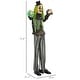 preview thumbnail 7 of 8, 6.1' Life Size Halloween Animatronic Circus Clown, Sound and Motion Activated with Light Up Eyes, Talking and Laughter