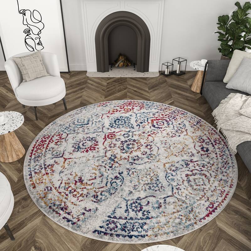 Gematria Bohemian & Eclectic Oriental Indoor Area Rug