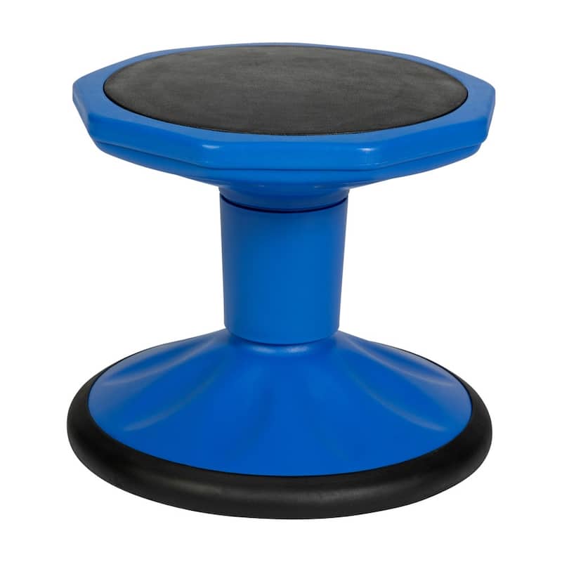 Commercial Fixed Height Collaborative Wobble Stool - 12.75"W x 12.75"D x 12"H