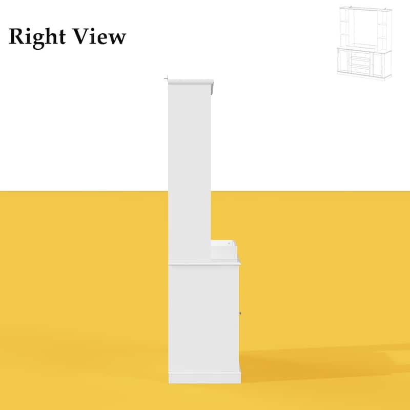 Dresser Storage Cabinet with Drawers and Adjustable Shelves, Diaper Changing Table, Display Shelf, Bookshelf