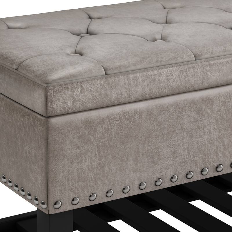 Modern Storage Ottoman Bench for Living Room
